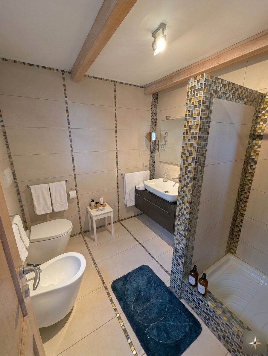 Bagno con mosaico