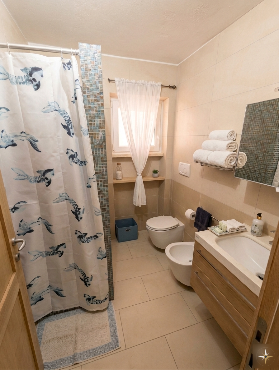 Bagno con doccia